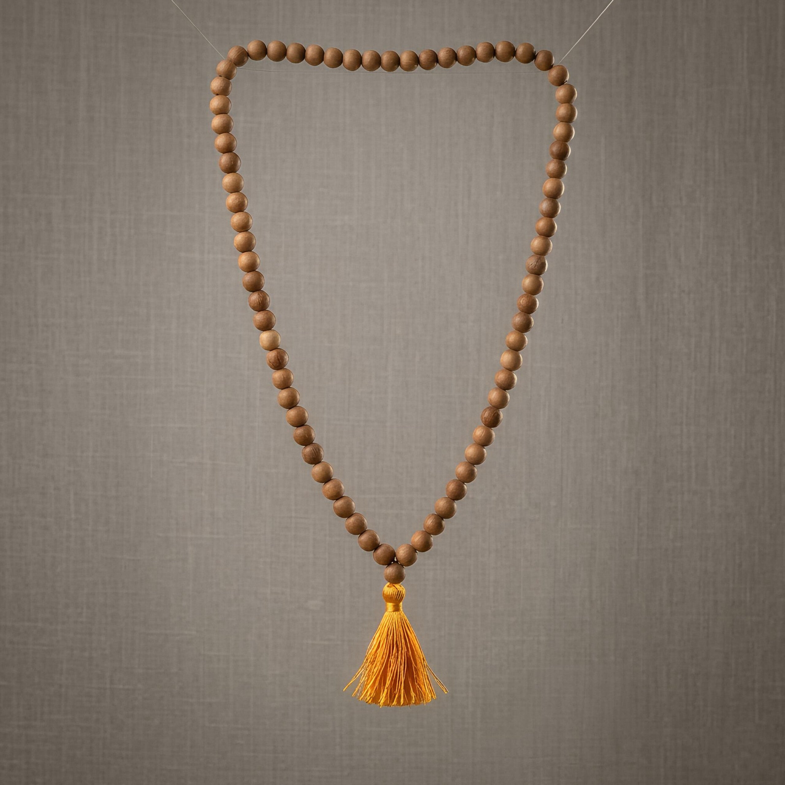 Kadam Wood Mala – Natural Kadam Tree 108 Beads Japa Mala