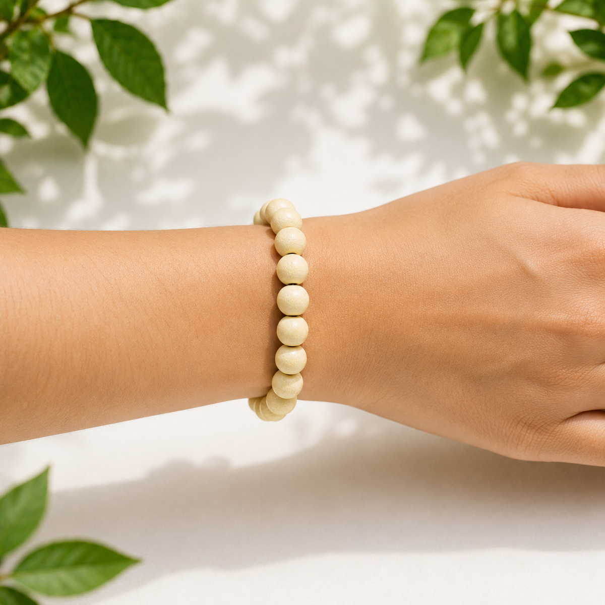Bel Wood Bracelet (Bilva Wood) – Natural Wooden Beads