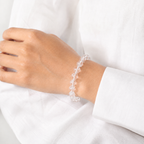 Natural Sphatik Bracelet (8mm) – Authentic Clear Quartz Crystal Wrist Accessory