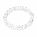 Natural Sphatik Bracelet (8mm) – Authentic Clear Quartz Crystal Wrist Accessory
