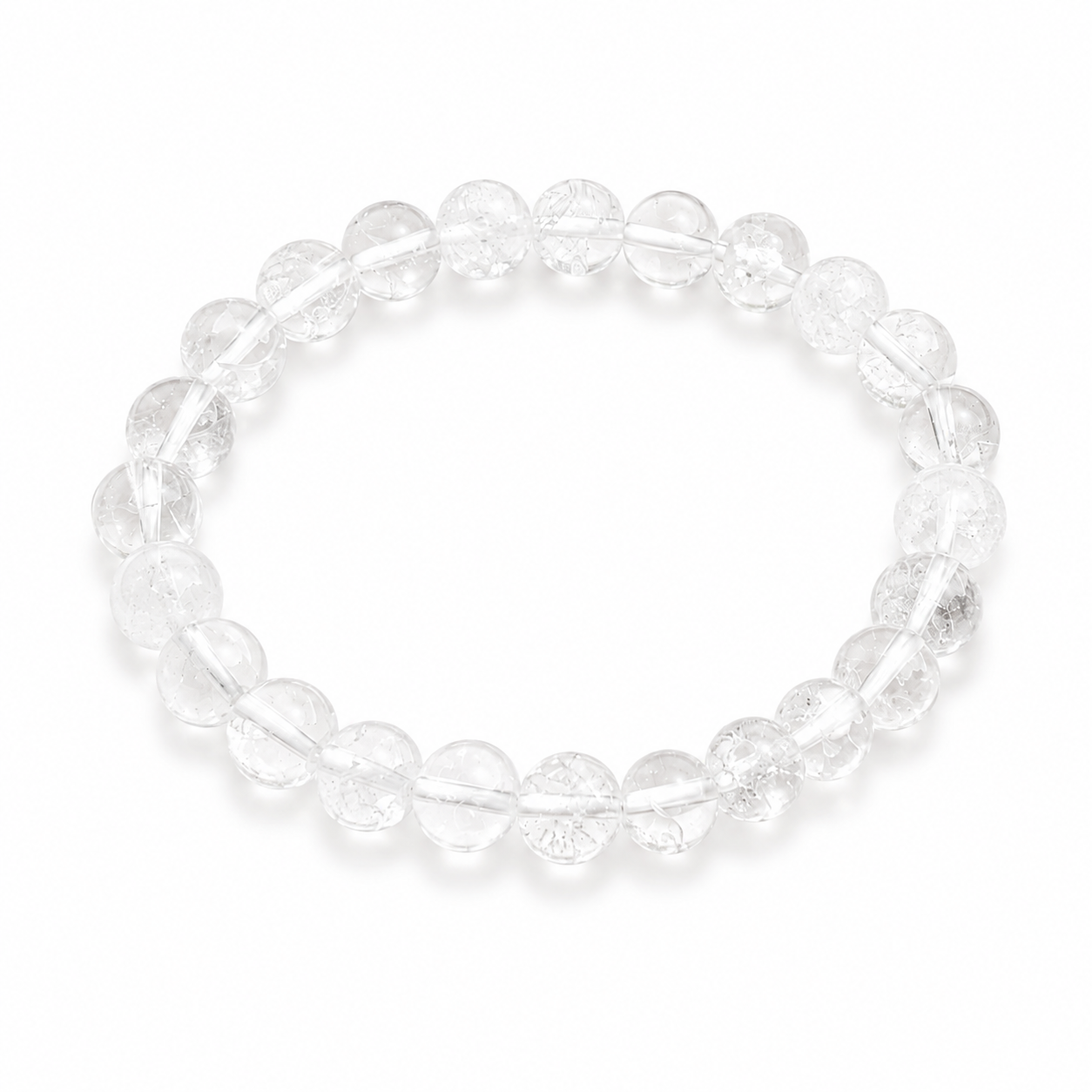 Natural Sphatik Bracelet (8mm) – Authentic Clear Quartz Crystal Wrist Accessory