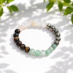 Natural Dhan Yog Bracelet (8mm) – Multi-Gemstone Combination Wrist Accessory