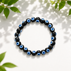 Classic Evil Eye Bracelet (8mm) – Authentic Symbolic Protection Charm Wrist Accessory