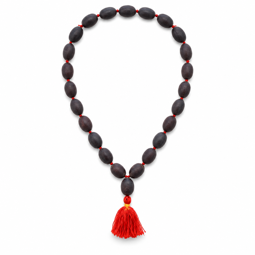 Natural Kamalgatta Mala 21+1 (10mm) – Authentic Lotus Seed Chanting Beads