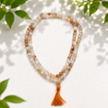 Natural Citrine Gemstone Mala (8mm) – Authentic Golden Yellow Quartz 108 Beads Mala