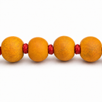 Natural Haldi Mala 21+1 (10mm) – Authentic Turmeric Wood Chanting Beads