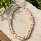 Multi-Layer Twisted Tulsi Kanthi Mala – Premium Hand-Woven Basil Wood Layered Neckpiece