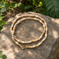 Premium Barrel Tulsi Kanthi Mala – Authentic Barrel-Shaped Basil Wood Sacred Neckpiece