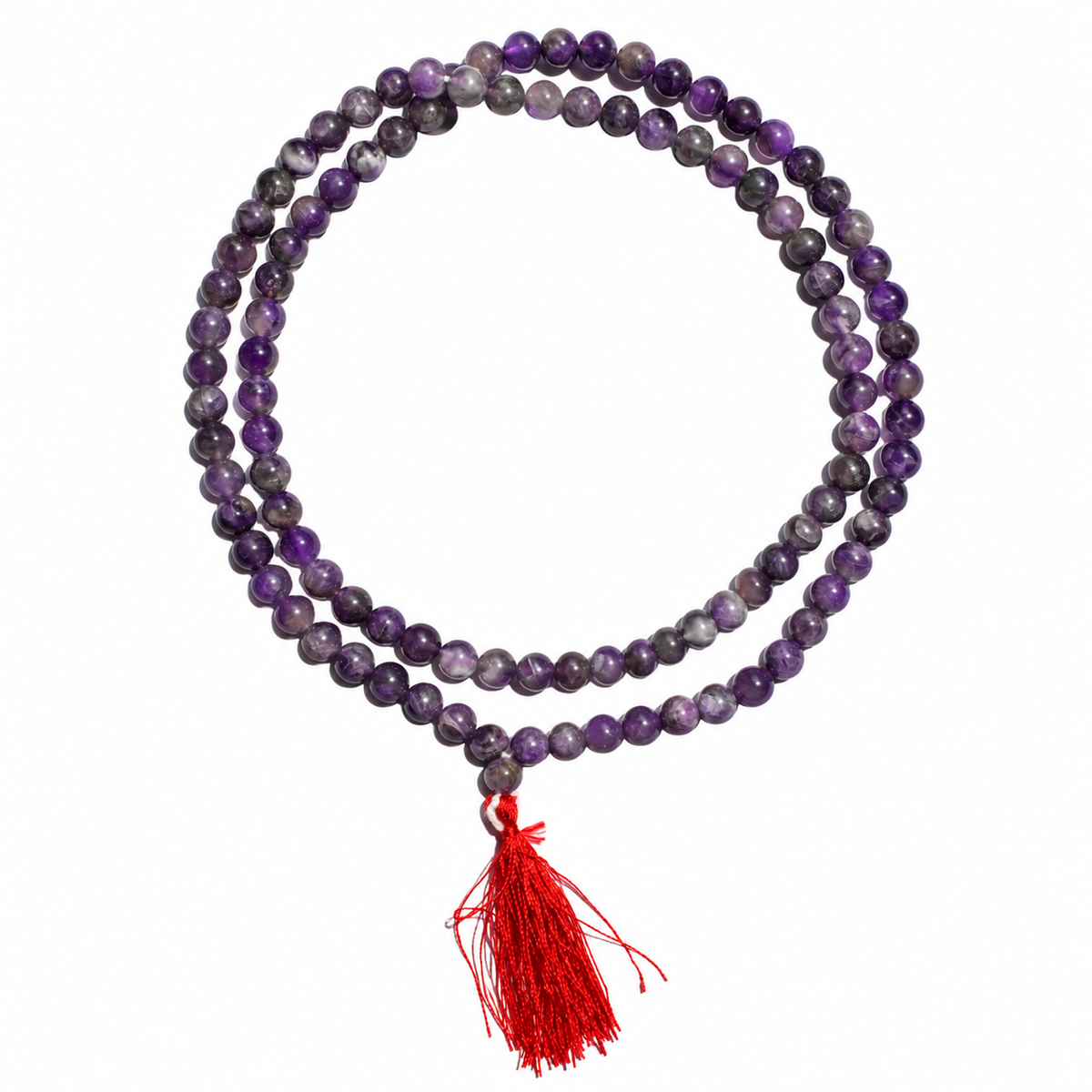 Amethyst Mala – Natural Purple Gemstone Beads | Handcrafted Amethyst Jap Mala