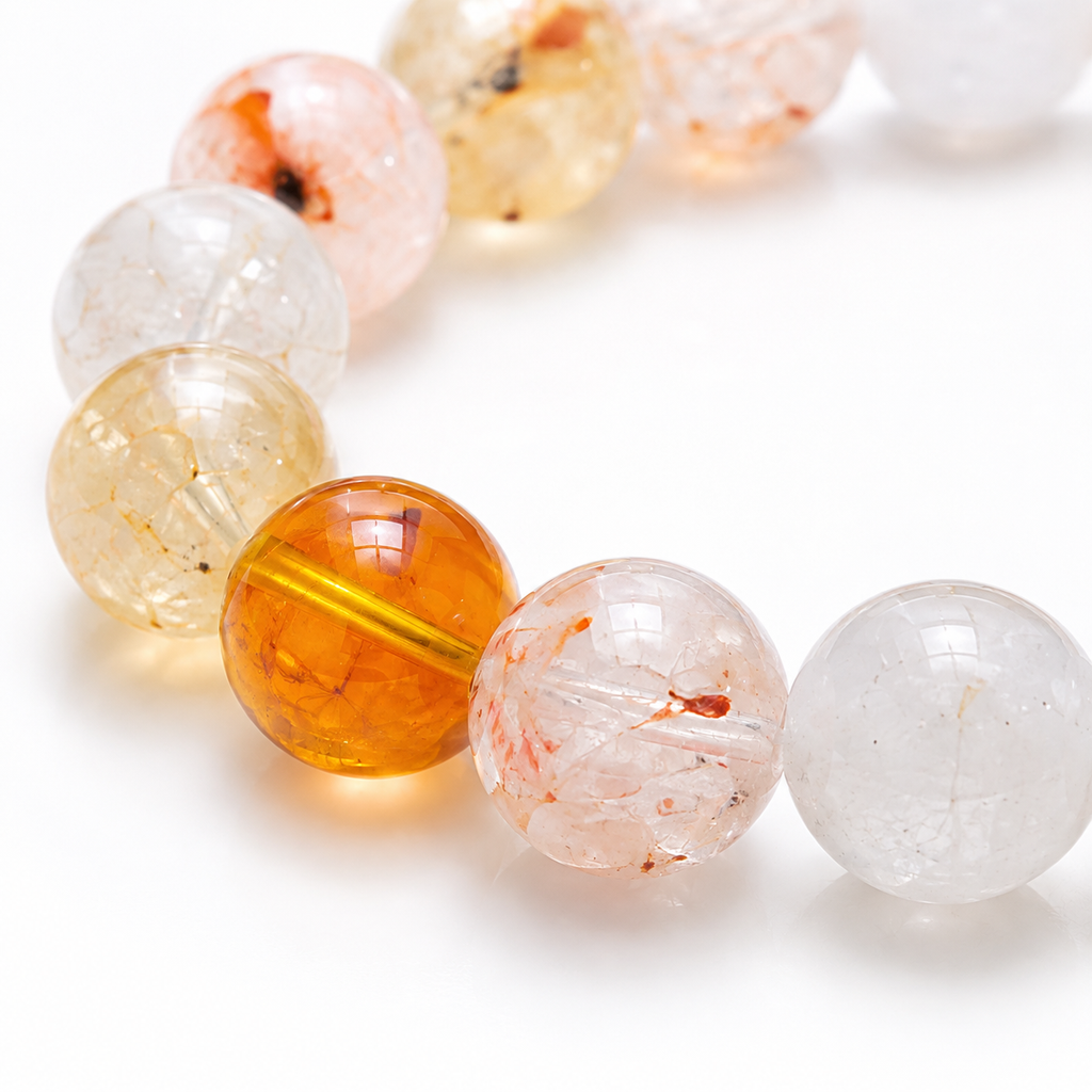 Natural Citrine Gemstone Mala (8mm) – Authentic Golden Yellow Quartz 108 Beads Mala