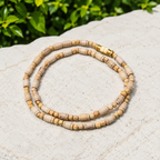 Premium Barrel Tulsi Kanthi Mala – Authentic Barrel-Shaped Basil Wood Sacred Neckpiece