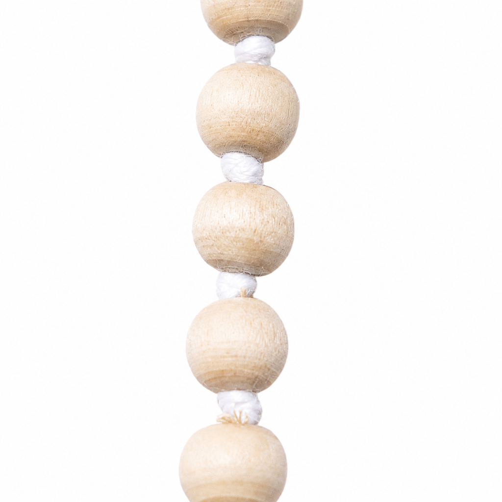 Tulsi Mala 54+1 – Natural Basil Wood Hand-Knotted Japa Mala for Chanting