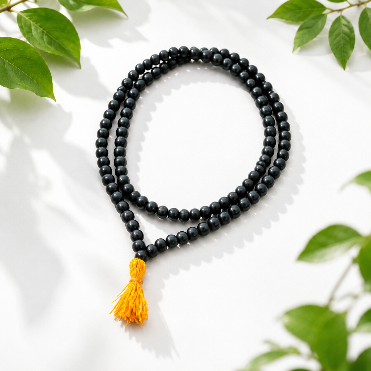 Karungali Mala (Black Ebony Wood) – Natural 108 Beads