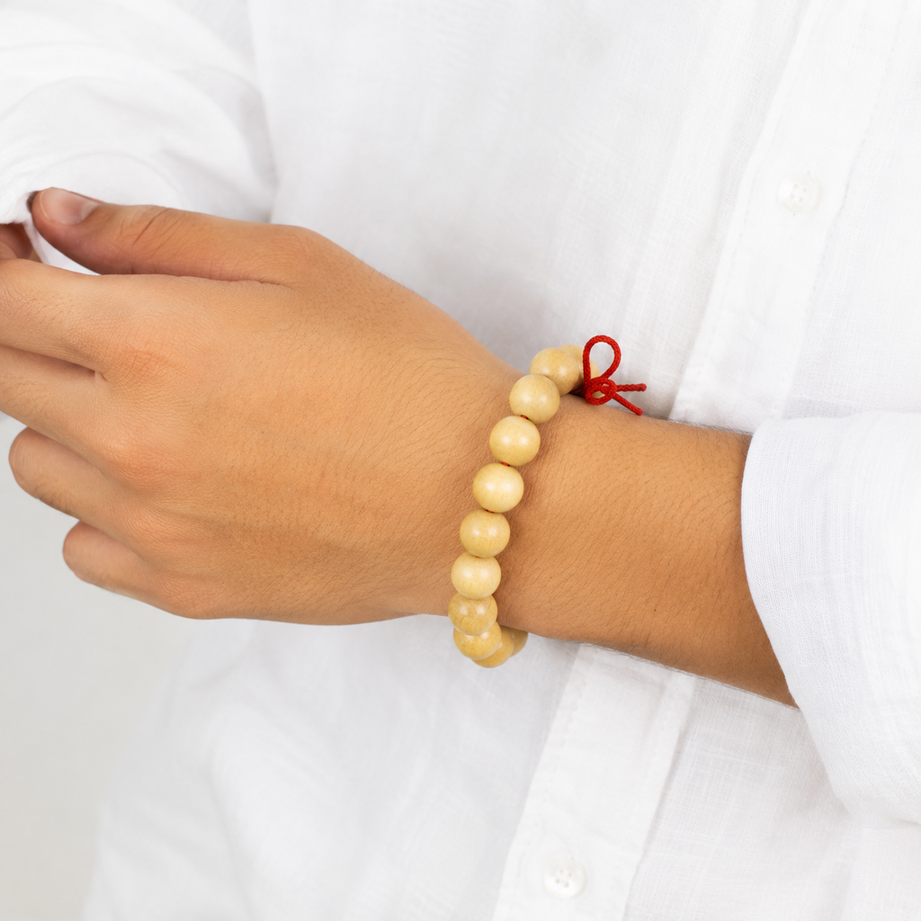 Bel Wood Bracelet (Bilva) – Natural Belpatra Wood Beads
