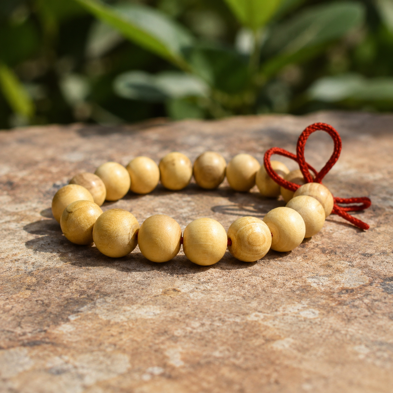 Bel Wood Bracelet (Bilva) – Natural Belpatra Wood Beads