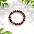 Natural (Khair Wood) Bracelet – Handcrafted Natural Wooden Beaded Bracelet for Daily Wear