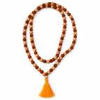 Rudraksha with Devdaru Wood Combination Mala – Natural Handmade Mala | Malaworld Official