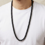 Karungali Mala (Black Ebony Wood) – Natural 108 Beads