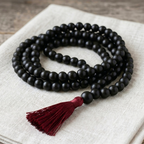 Karungali Mala (Black Ebony Wood) – Natural 108 Beads