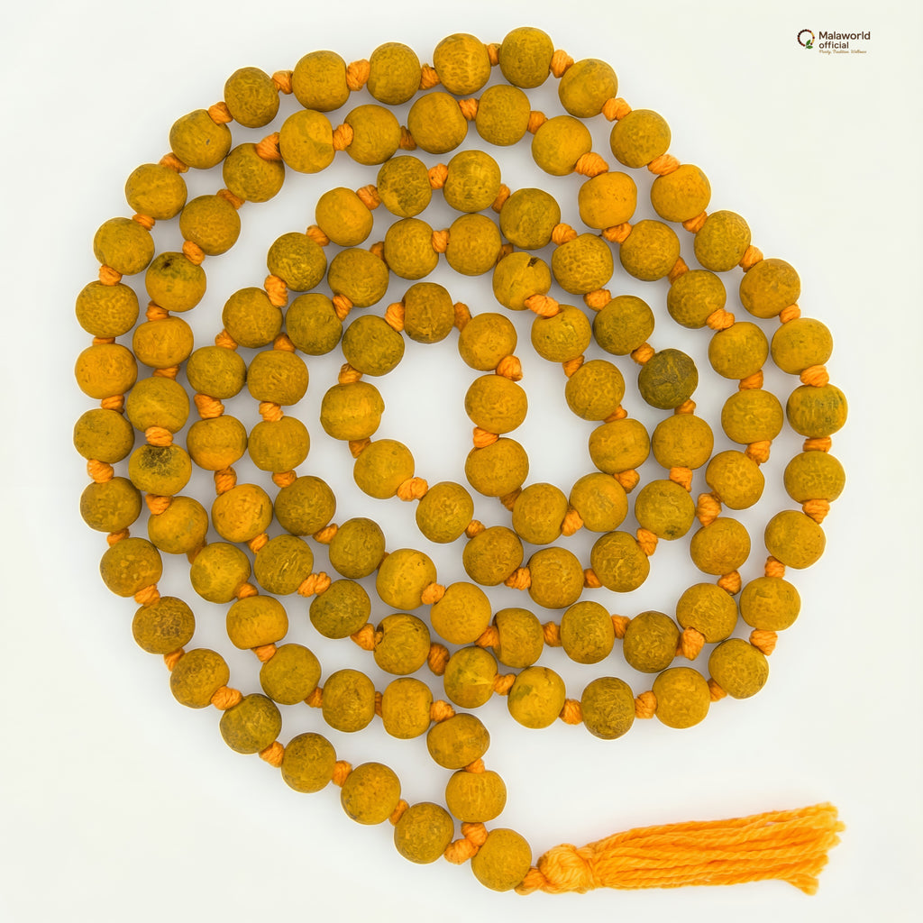 Original Haldi Mala (Turmeric Rosary) for Jupiter & Prosperity - 8mm