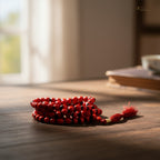 Red Gunja Mala (Lal Chirmi) – Natural Seeds 108 Beads
