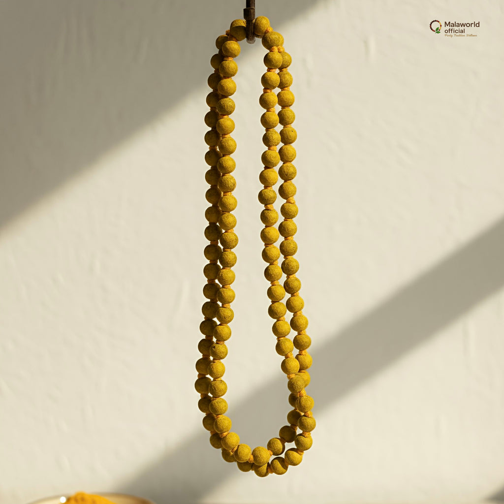 Original Haldi Mala (Turmeric Rosary) for Jupiter & Prosperity - 8mm