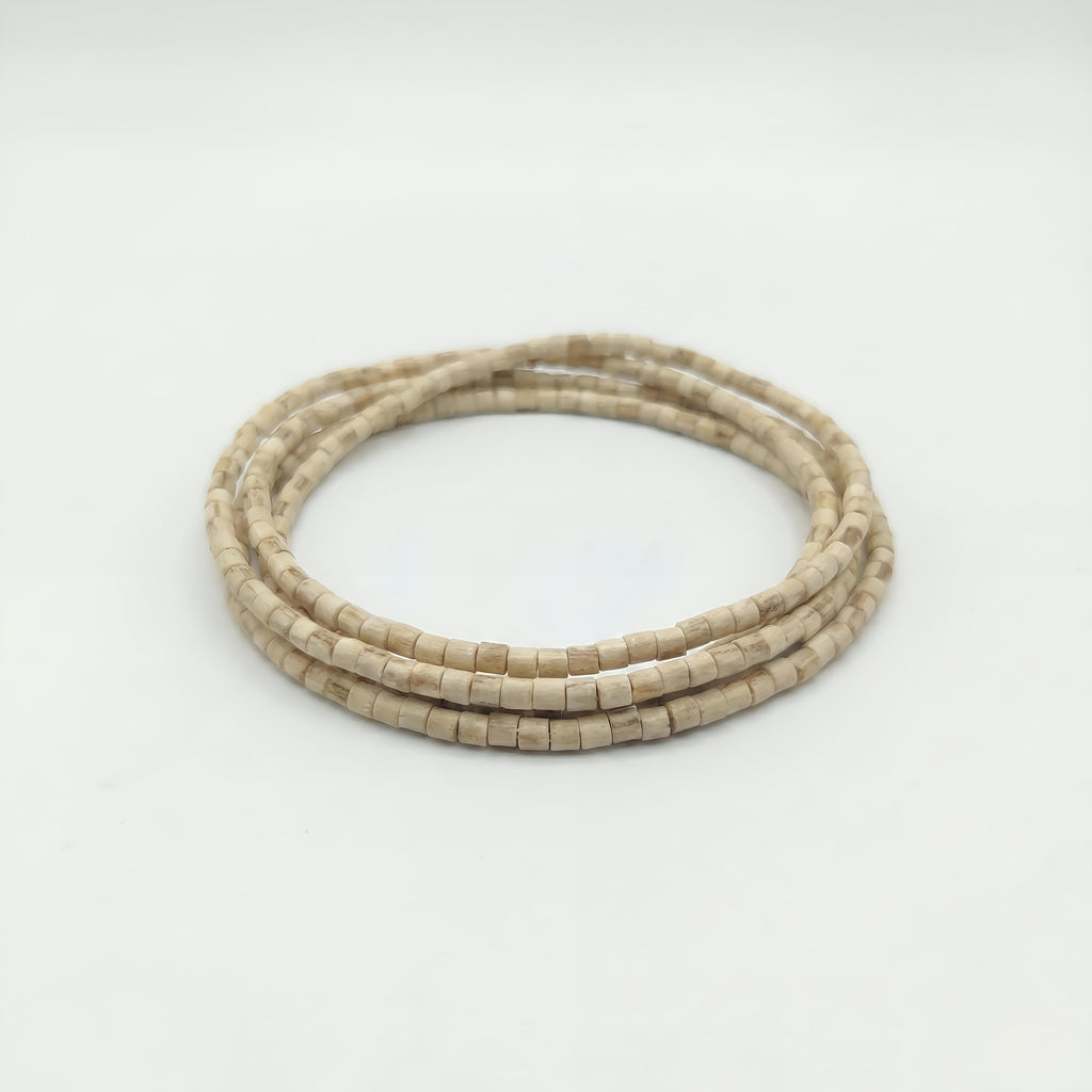 Natural Hand-Carved Tulsi Kanthi for Spiritual Protection