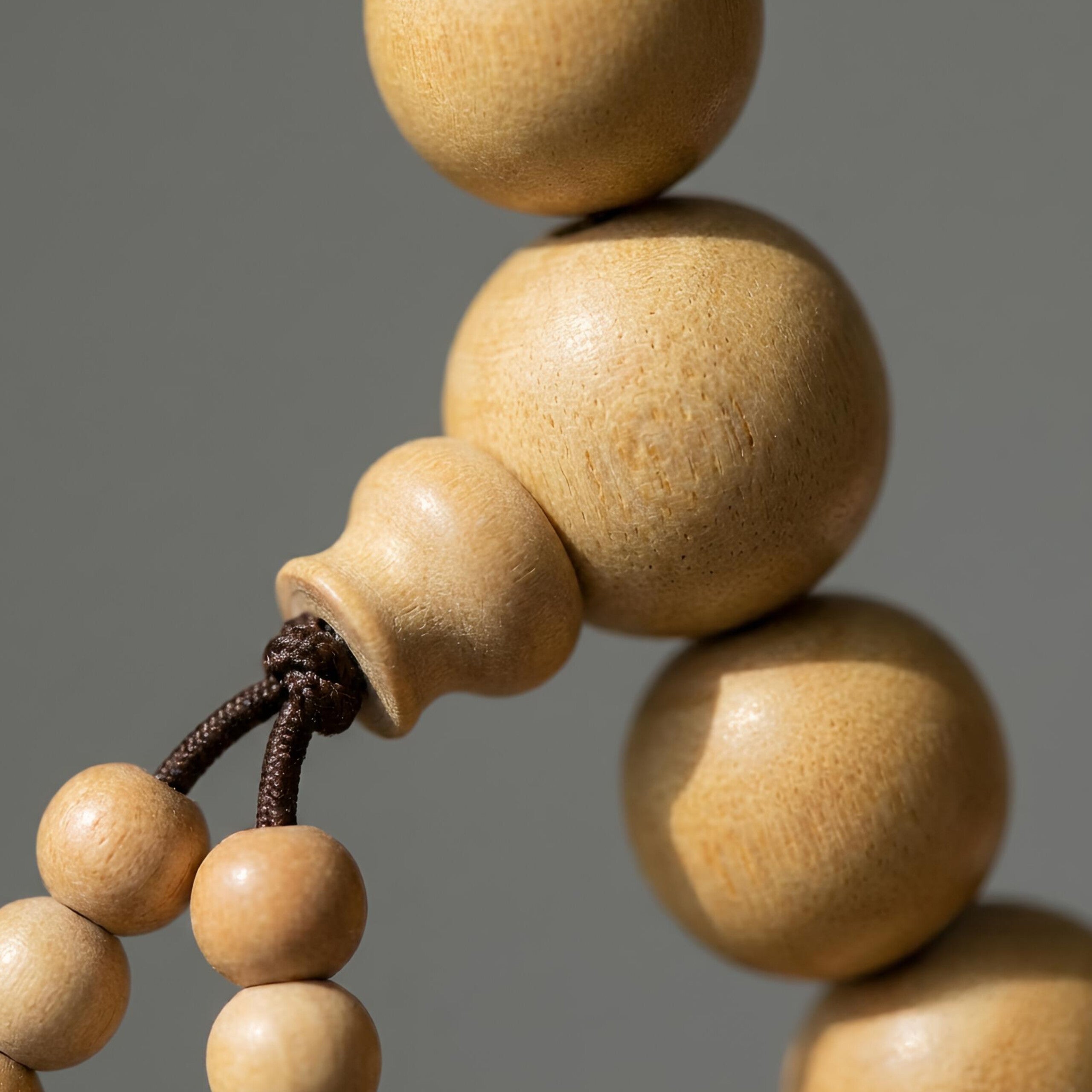 Pure White Sandalwood (Safed Chandan) Bracelet - Natural Prayer Beads