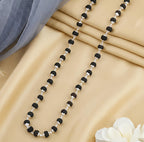 karungali mala necklace black ebony 8mm silver cap