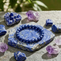 Lapis Lazuli Bracelet – Natural Deep Blue Gemstone Beads