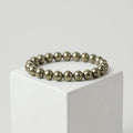 Golden Pyrite Bracelet – Natural Metallic Gemstone Beads