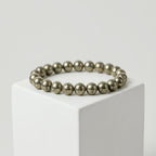Golden Pyrite Bracelet – Natural Metallic Gemstone Beads