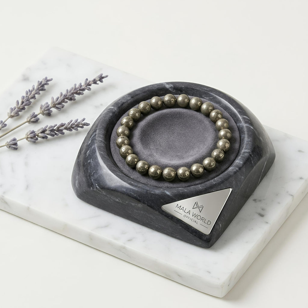 Golden Pyrite Bracelet – Natural Metallic Gemstone Beads