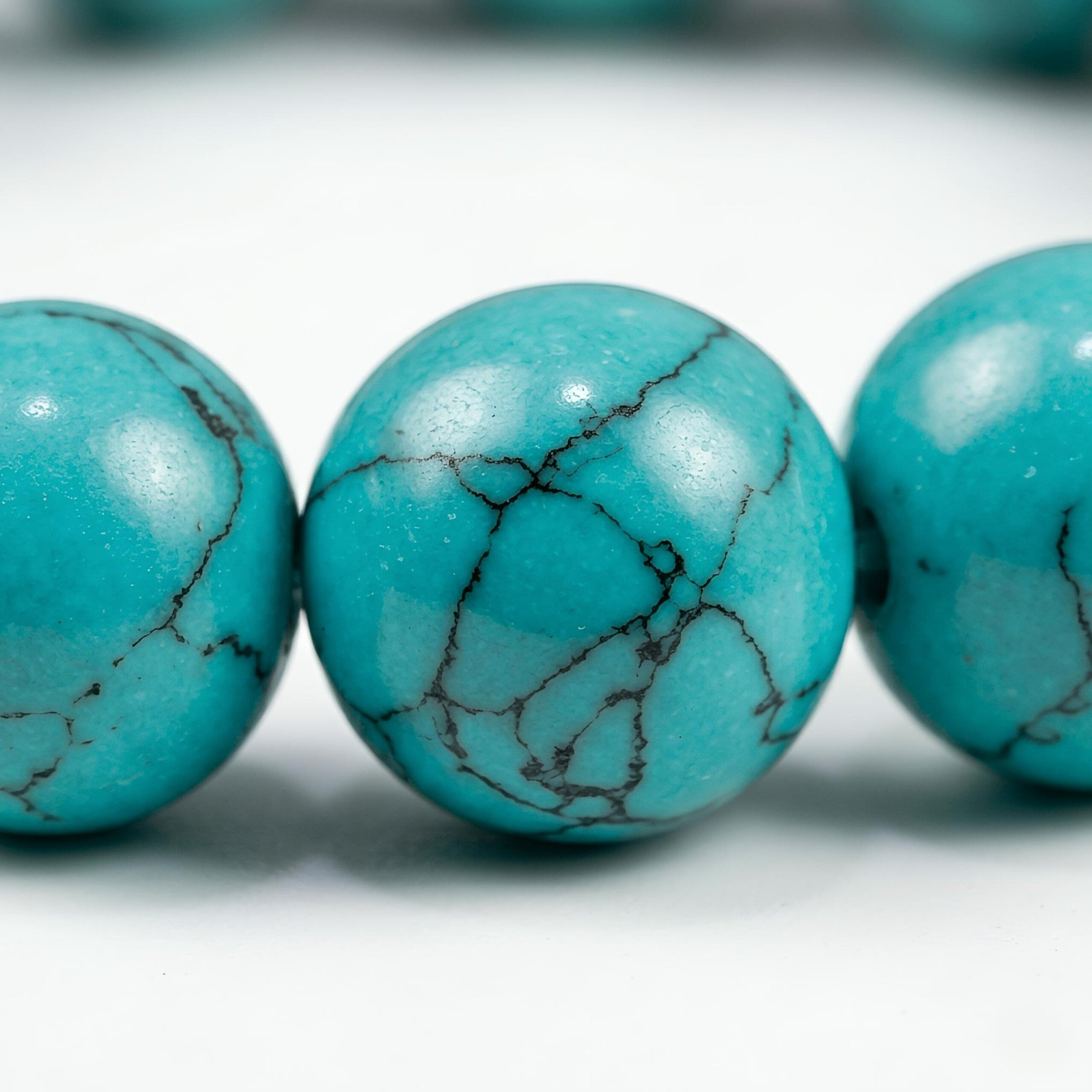 Firoza (Turquoise) Bracelet – Natural Sky Blue Gemstone Beads