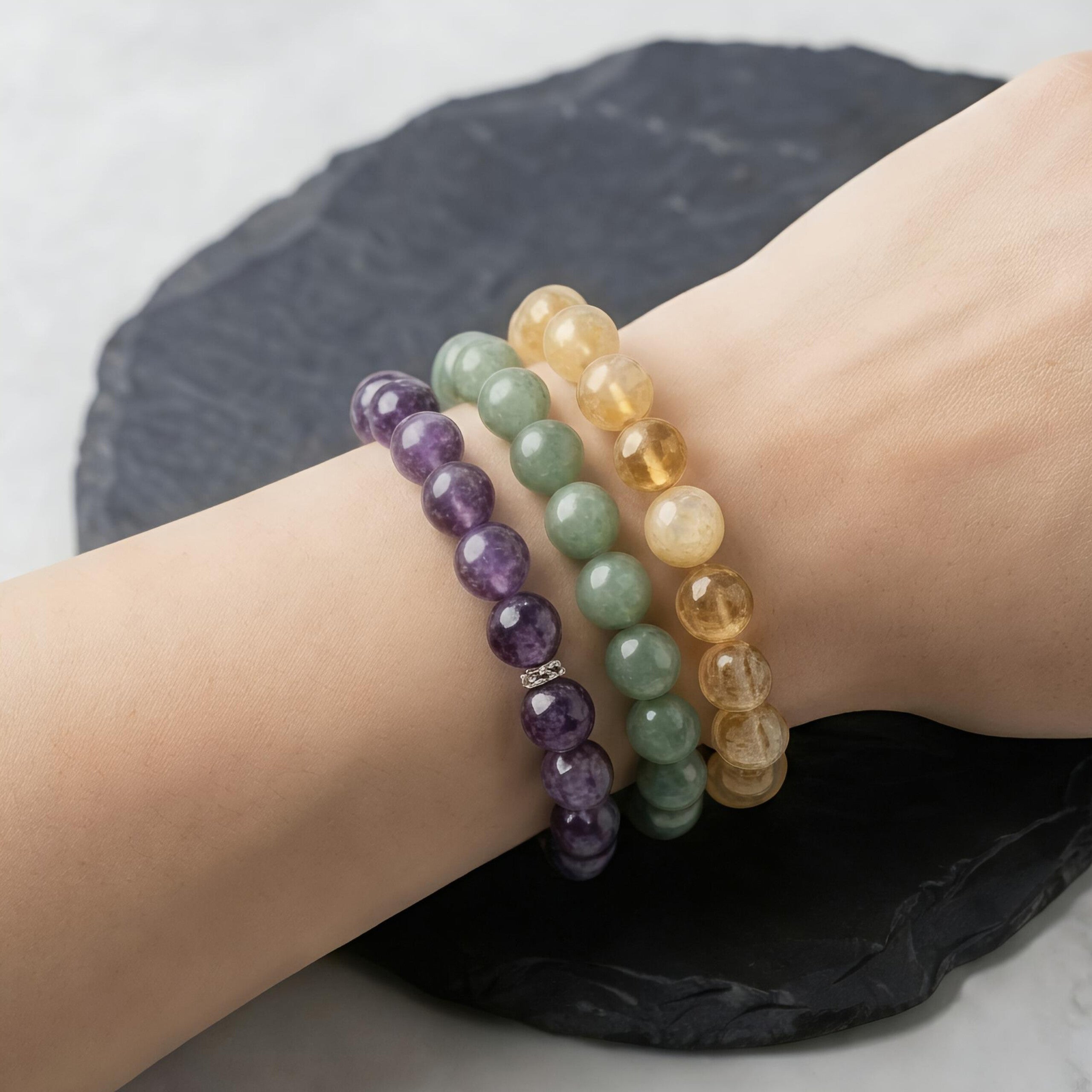 Citrine Bracelet – Natural Yellow Gemstone Beads