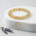 Citrine Bracelet – Natural Yellow Gemstone Beads
