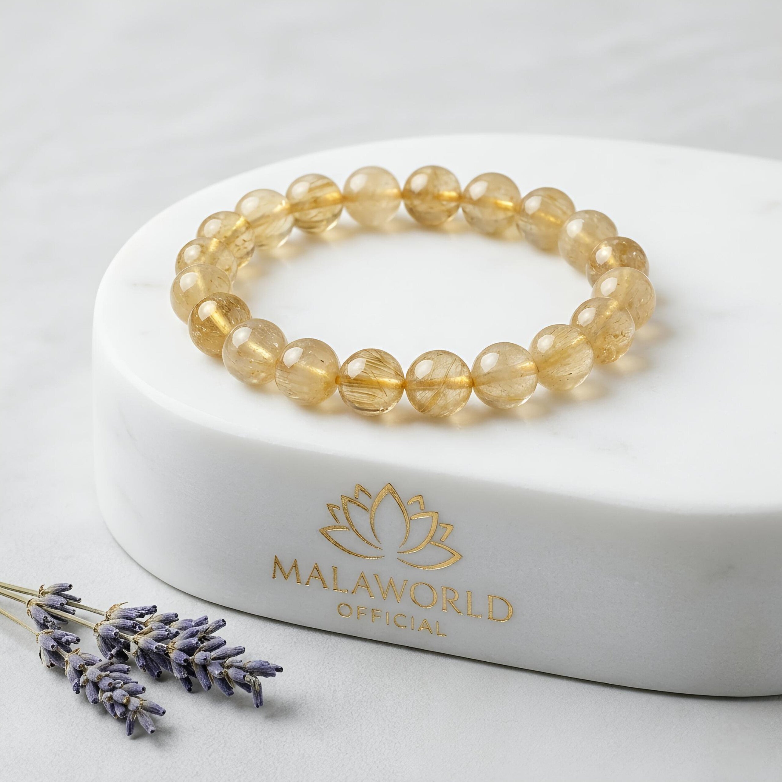 Citrine Bracelet – Natural Yellow Gemstone Beads