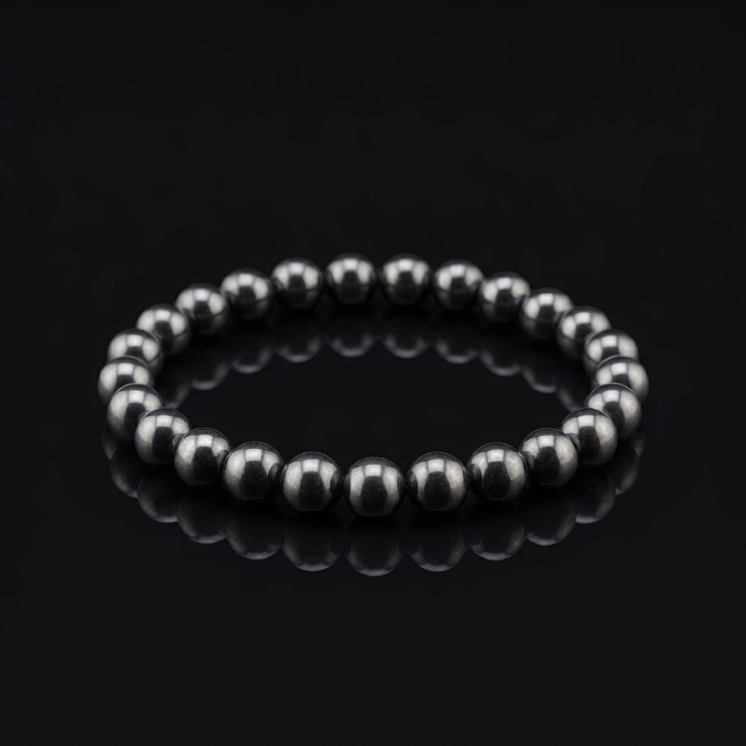 Natural Pyrite Bracelet – Authentic Metallic Gemstone Beads