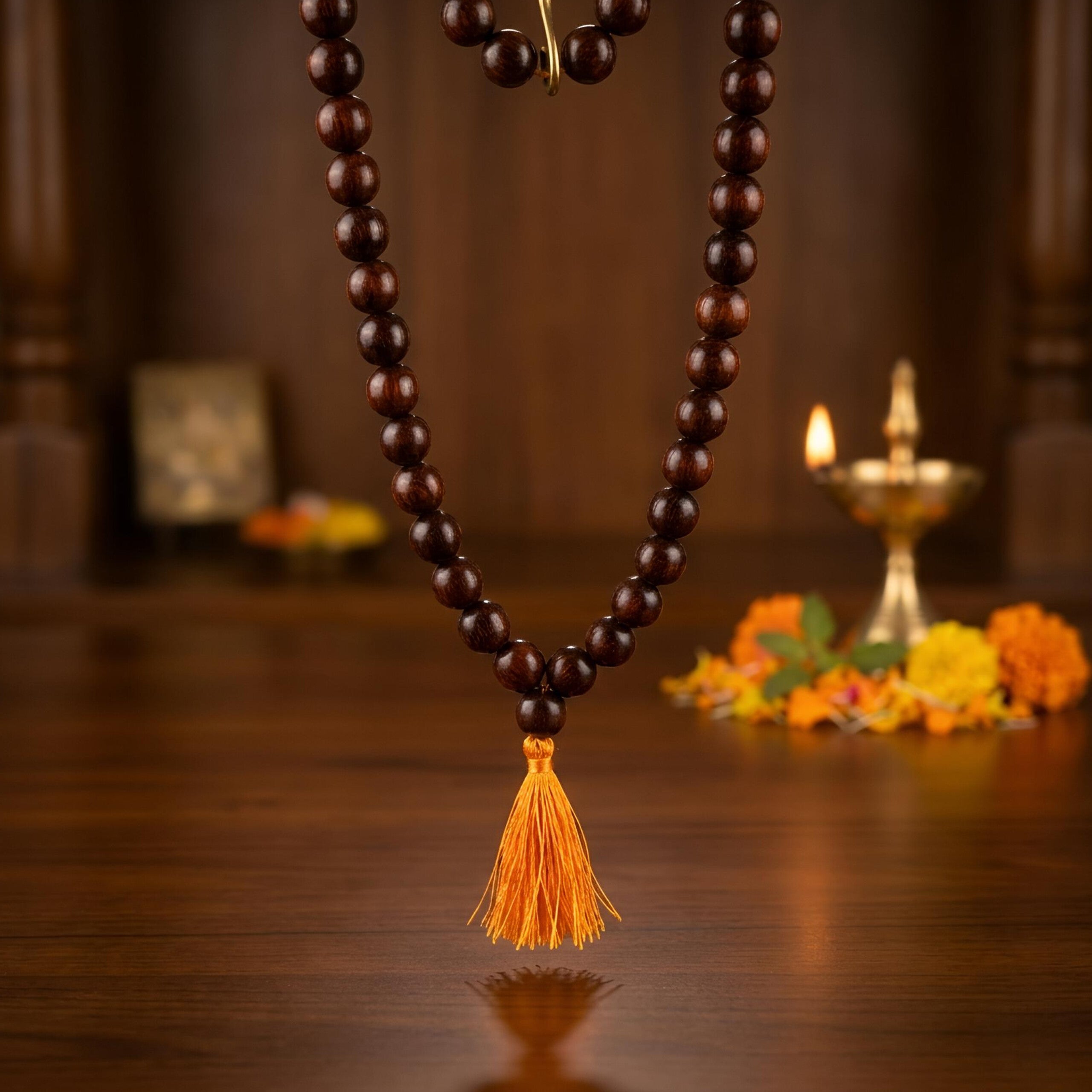 Red Sandalwood  (Rakt Chandan) Jaap Mala – Natural 108 Beads
