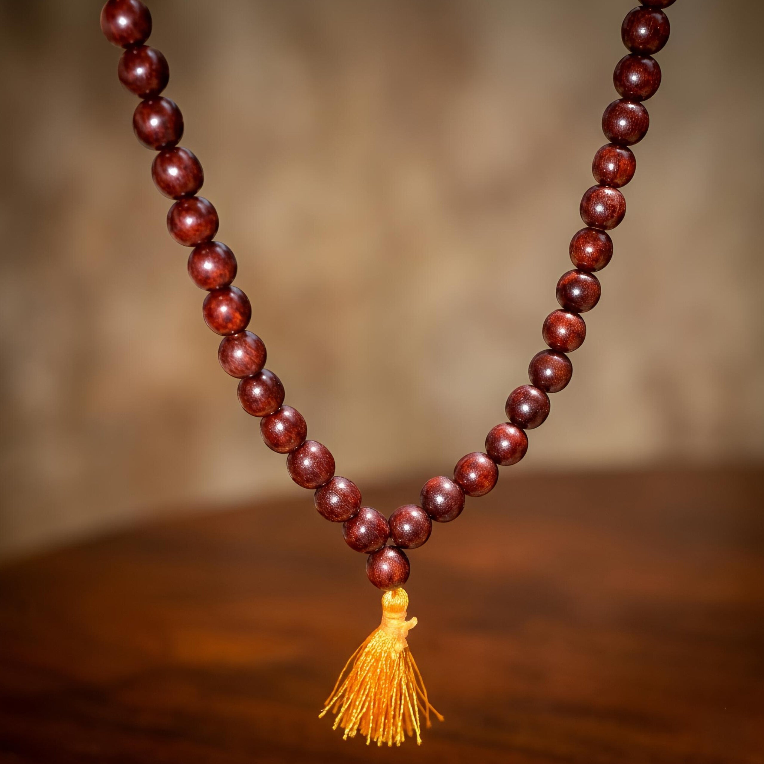 Red Sandalwood  (Rakt Chandan) Jaap Mala – Natural 108 Beads