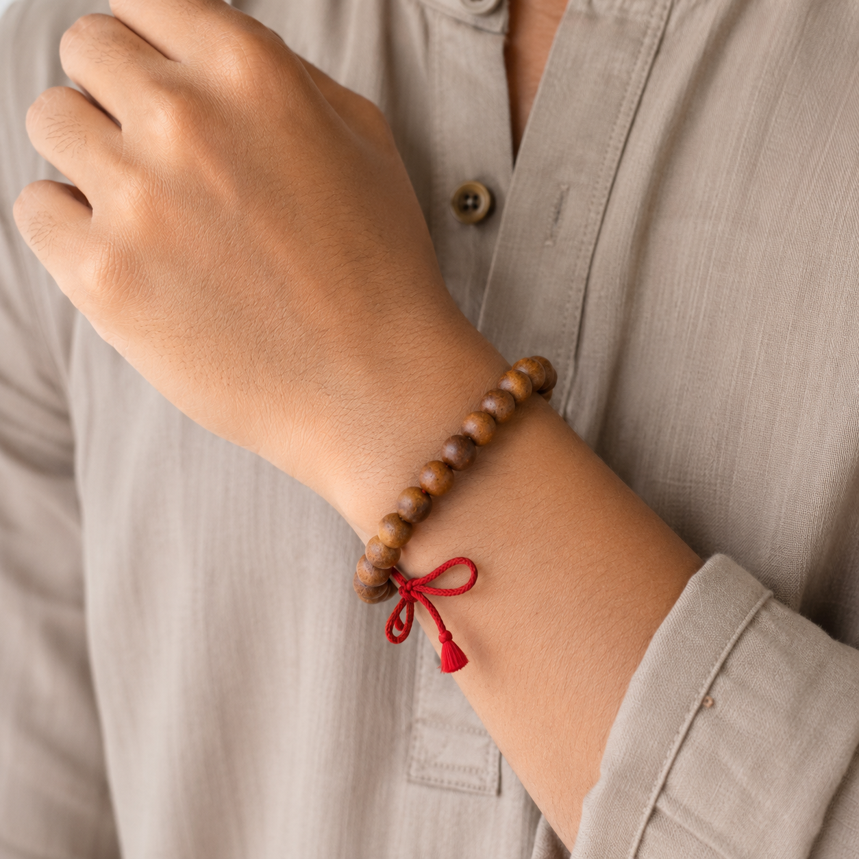 Khair Wood Bracelet (Catechu) – Natural Khair Tree Wooden Beads
