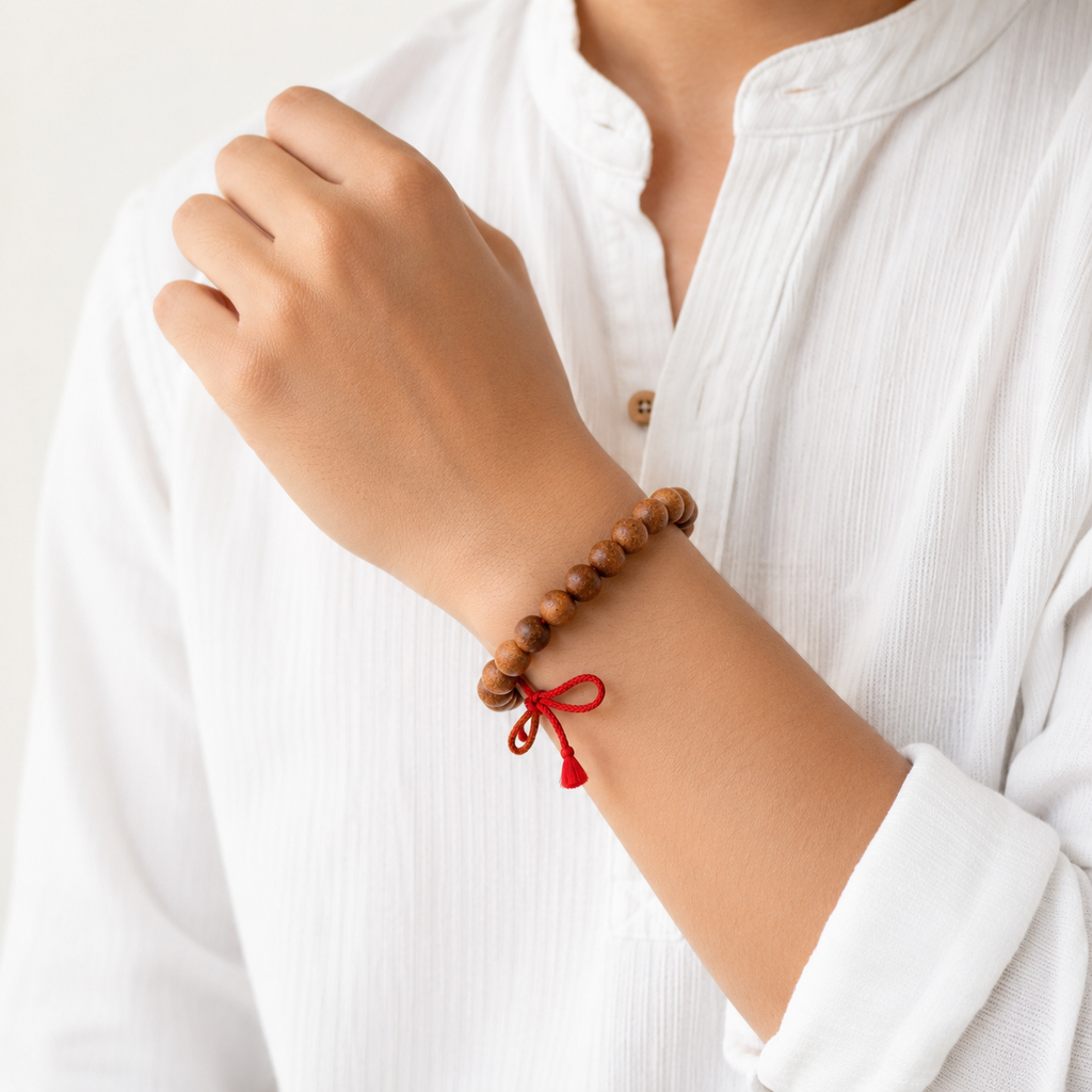 Khair Wood Bracelet (Catechu) – Natural Khair Tree Wooden Beads