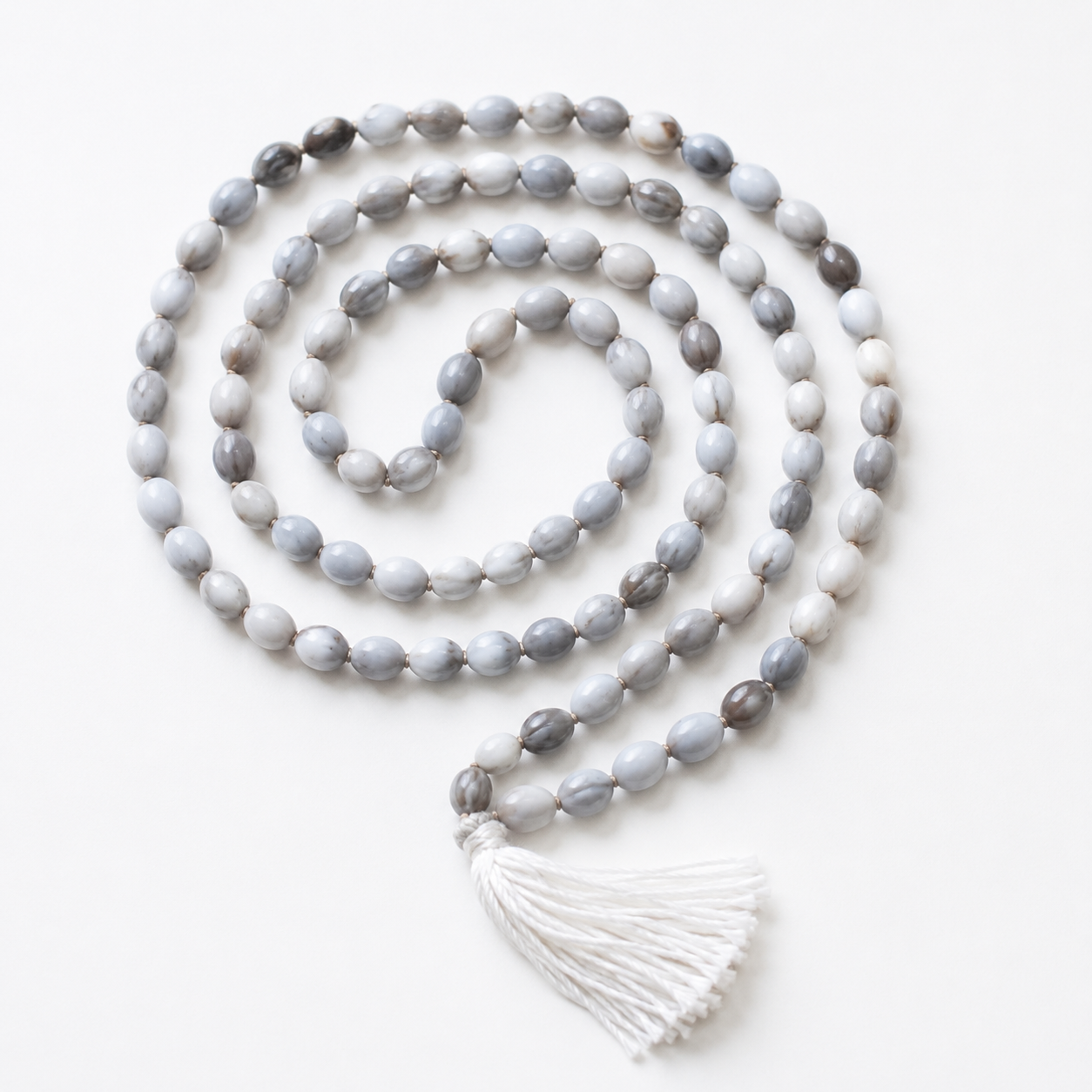 Natural Vaijanti Mala – Authentic Wild Vyjayanti Seeds 108 Beads Japa Mala