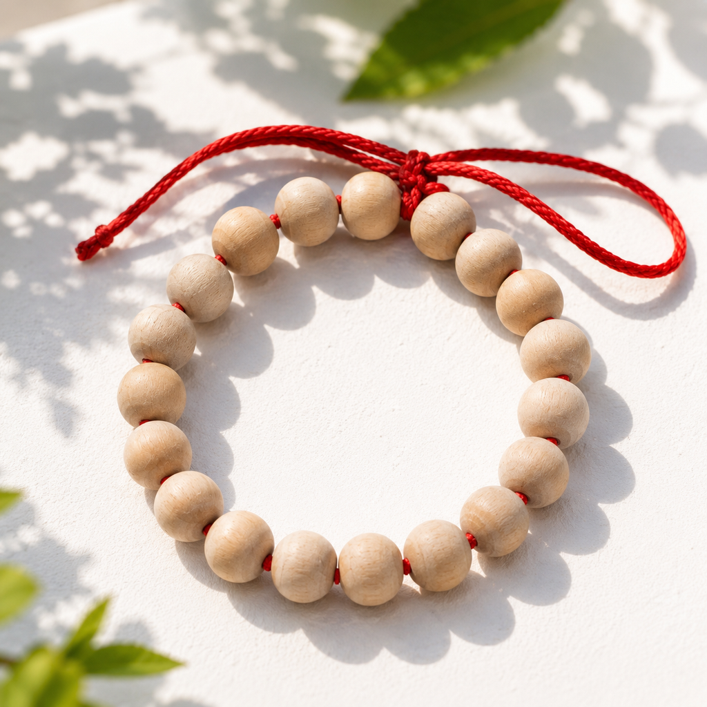 Parijat Wood Bracelet (Harsingar) – Natural Sacred Wooden Beads